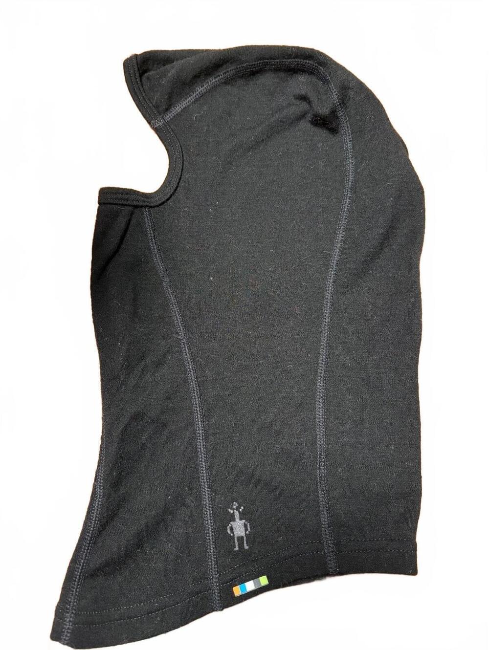 Smartwool Black Merino Wool Balaclava Hood - adult